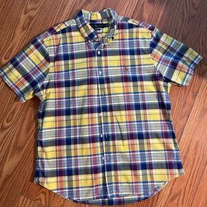 Ralph Lauren slim fit men’s size XL short sleeve button down shirt